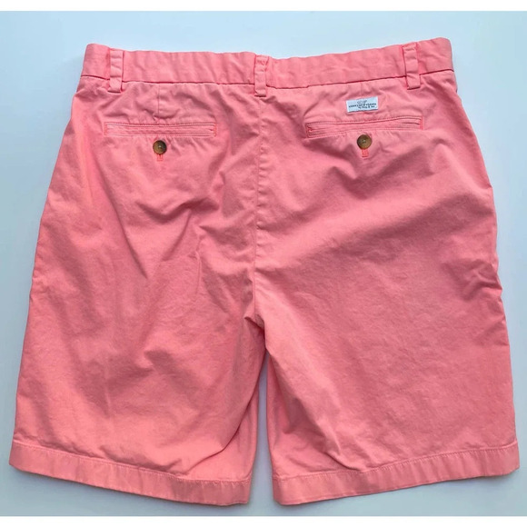 Vineyard Vines Breaker Shorts 8.5 Inch Inseam Pink Chino Size 34 - Picture 4 of 10